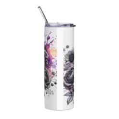 Irish Setter in Flowers 20oz Tumbler - Back