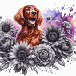 Irish Setter in Flowers 20oz Tumbler - Render