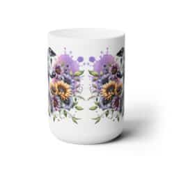 Italian Greyhound in Flowers 15oz Mug - Front