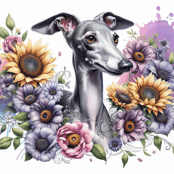 Italian Greyhound in Flowers 20oz Tumbler - Render