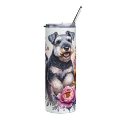 Lakeland Terrier in Flowers 20oz Tumbler - Front