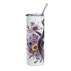 Lakeland Terrier in Flowers 20oz Tumbler - Left