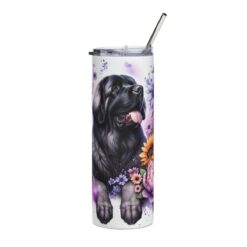 Leonberger in Flowers 20oz Tumbler - Front