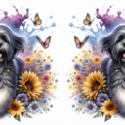 Lhasa Apso in Flowers 15oz Mug - Render