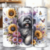 Lhasa Apso in Flowers 20oz Tumbler - Lifestyle