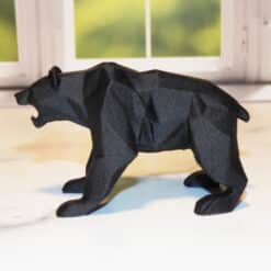 Low Poly Bear Sculpture - Left