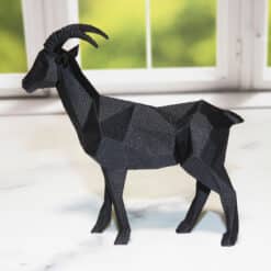 Low Poly Goat Sculpture - Left
