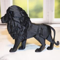 Low Poly Lion Sculpture - Left