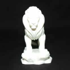 Low Poly Majestic Lion Statue - Front