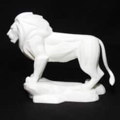 Low Poly Majestic Lion Statue - Left