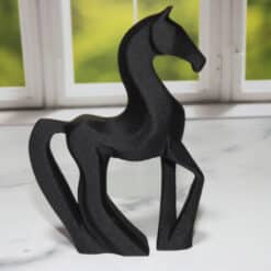 Low Poly Modern Horse Sculpture - Right
