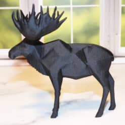 Low Poly Moose Sculpture - Left