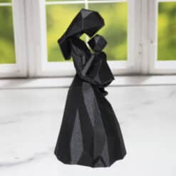Low Poly Mother and Child Sculpture - Right