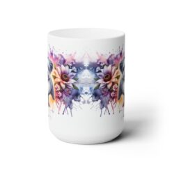 Maltese in Flowers 15oz Mug - Front