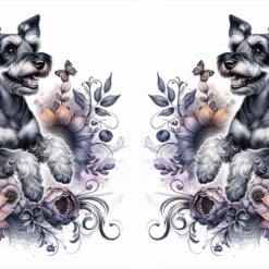 Manchester Terrier in Flowers 15oz Mug - Render