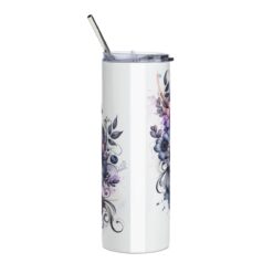 Manchester Terrier in Flowers 20oz Tumbler - Back