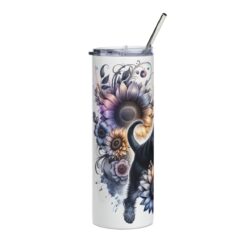 Manchester Terrier in Flowers 20oz Tumbler - Left