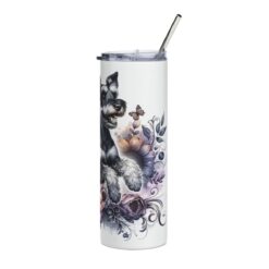 Manchester Terrier in Flowers 20oz Tumbler - Right