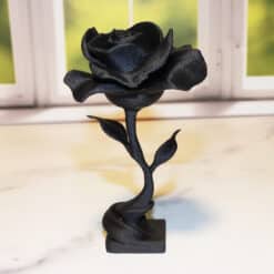 Modern Rose Sculpture - Front