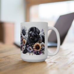 Newfoundland in Flowers 15oz Mug - Lifestyle