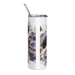 Newfoundland in Flowers 20oz Tumbler - Back