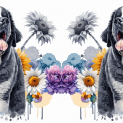 Saint Bernard in Flowers 15oz Mug - Render