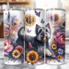 Scottish Terrier in Flowers 20oz Tumbler - Lifesstyle