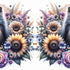 Shetland Sheepdog in Flowers 15oz Mug - Render