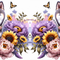 Shiba Inu in Flowers 15oz Mug - Render