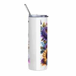 Shih Tzu in Flowers 20oz Tumbler - Back