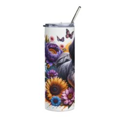 Shih Tzu in Flowers 20oz Tumbler - Left