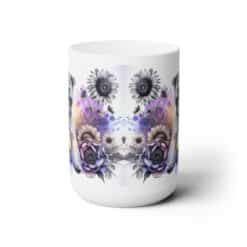Soft Coated Wheaten Terrier in Flowers 15oz Mug - Front