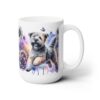 Soft Coated Wheaten Terrier in Flowers 15oz Mug - Right