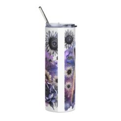 Soft Coated Wheaten Terrier in Flowers 20oz Tumbler - Back
