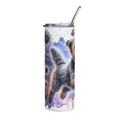 Soft Coated Wheaten Terrier in Flowers 20oz Tumbler - Left