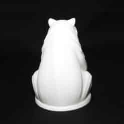 Stylized Geometric Bear Sculpture - Back