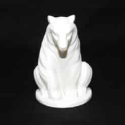 Stylized Geometric Bear Sculpture - Front