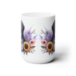 Tibetan Terrier in Flowers 15oz Mug - Front