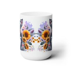 Welsh Terrier in Flowers 15oz Mug - Front