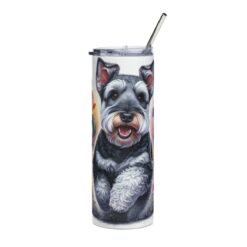 Welsh Terrier in Flowers 20oz Tumbler - Front