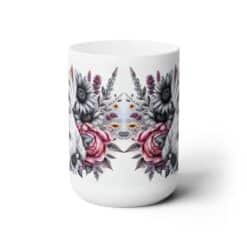 West Highland White Terrier in Flowers 15oz Mug - Front