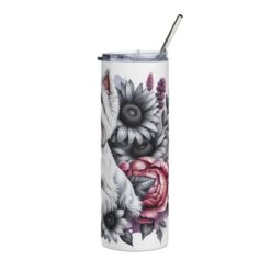 West Highland White Terrier in Flowers 20oz Tumbler - Right