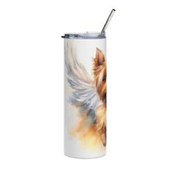 Yorkshire Terrier with Wings 20oz Tumbler - Left