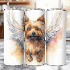 Yorkshire Terrier with Wings 20oz Tumbler - Lifestyle