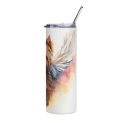 Yorkshire Terrier with Wings 20oz Tumbler - Right