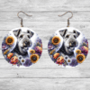 Airedale Terrier in Flowers Round Earrings - Lifestyle