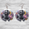 American Water Spaniel in Flowers Round Earrings - Lifestyle