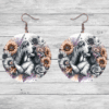 Basset Hound in Flowers Round Earrings - Lifestyle