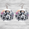 Beagle in Flowers Round Earrings - Lifestyle