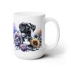 Boxer in Flowers 15oz Mug - Main
